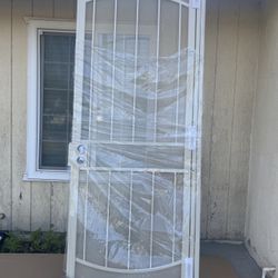 Brand New Complete Security Screen Door Right 36”X 96”Swing Hand 