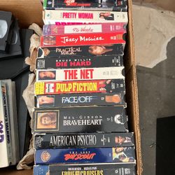 VHS Tapes And Two Players.  40-50 movies 