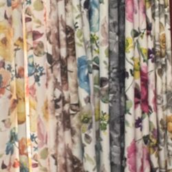 Printed Floral Grommet Blackout Panels