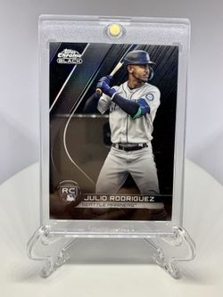 2022 Topps Chrome Black Julio Rodriguez RC Variation.