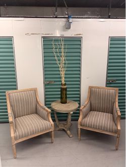 Chairs and round table