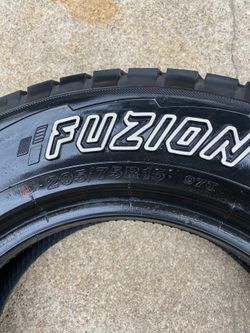 Pair of FUZION Tires, 205/75R15