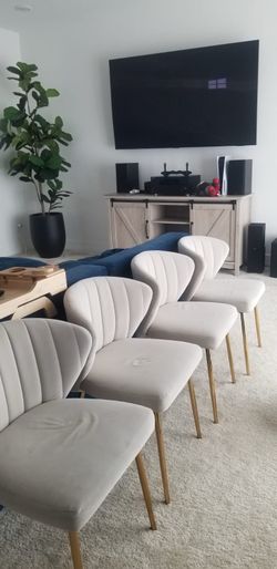 HULALA HOME Velvet Dining Chairs