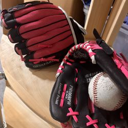Kids Baseball Gloves, Pink
