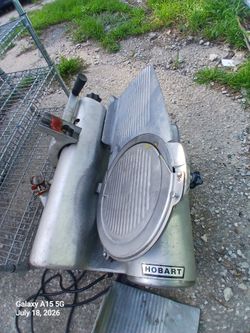 Hobart meat slicer