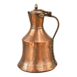 NY: Antique Copper & Brass Lidded Water Vessel