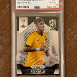 2014 Prizm World Cup Neymar #112 PSA 10 Brazil 