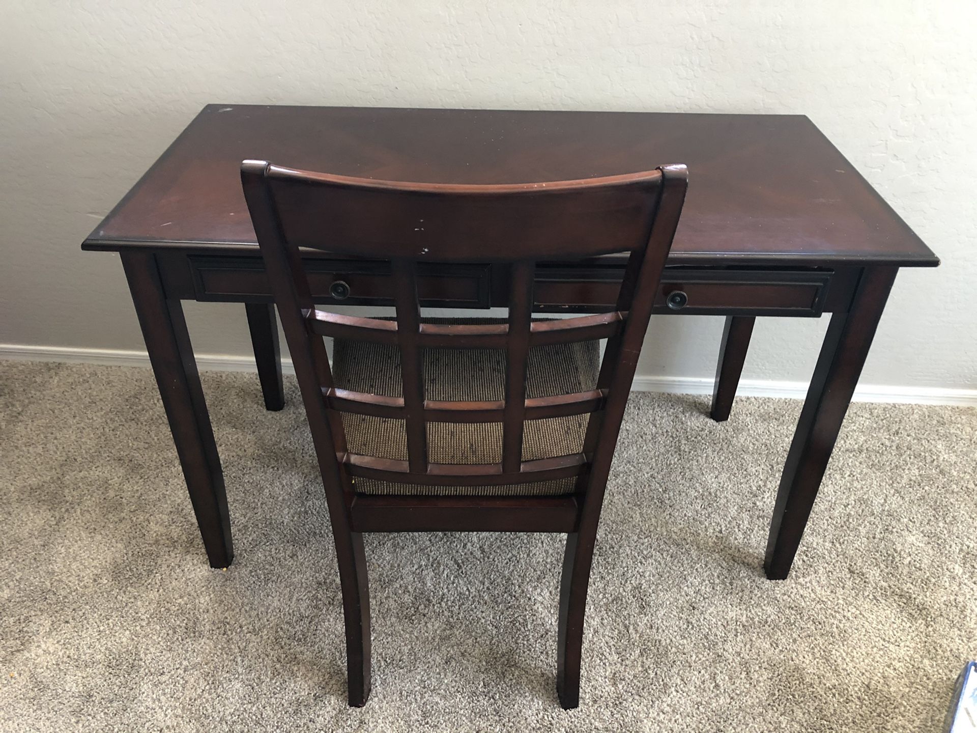 Cherrywood desk and chair