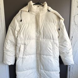 Brand new Women’s white Long Puffer Jacket Coat 