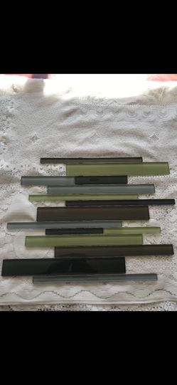 Green / Brown Mosaic Glass Tile