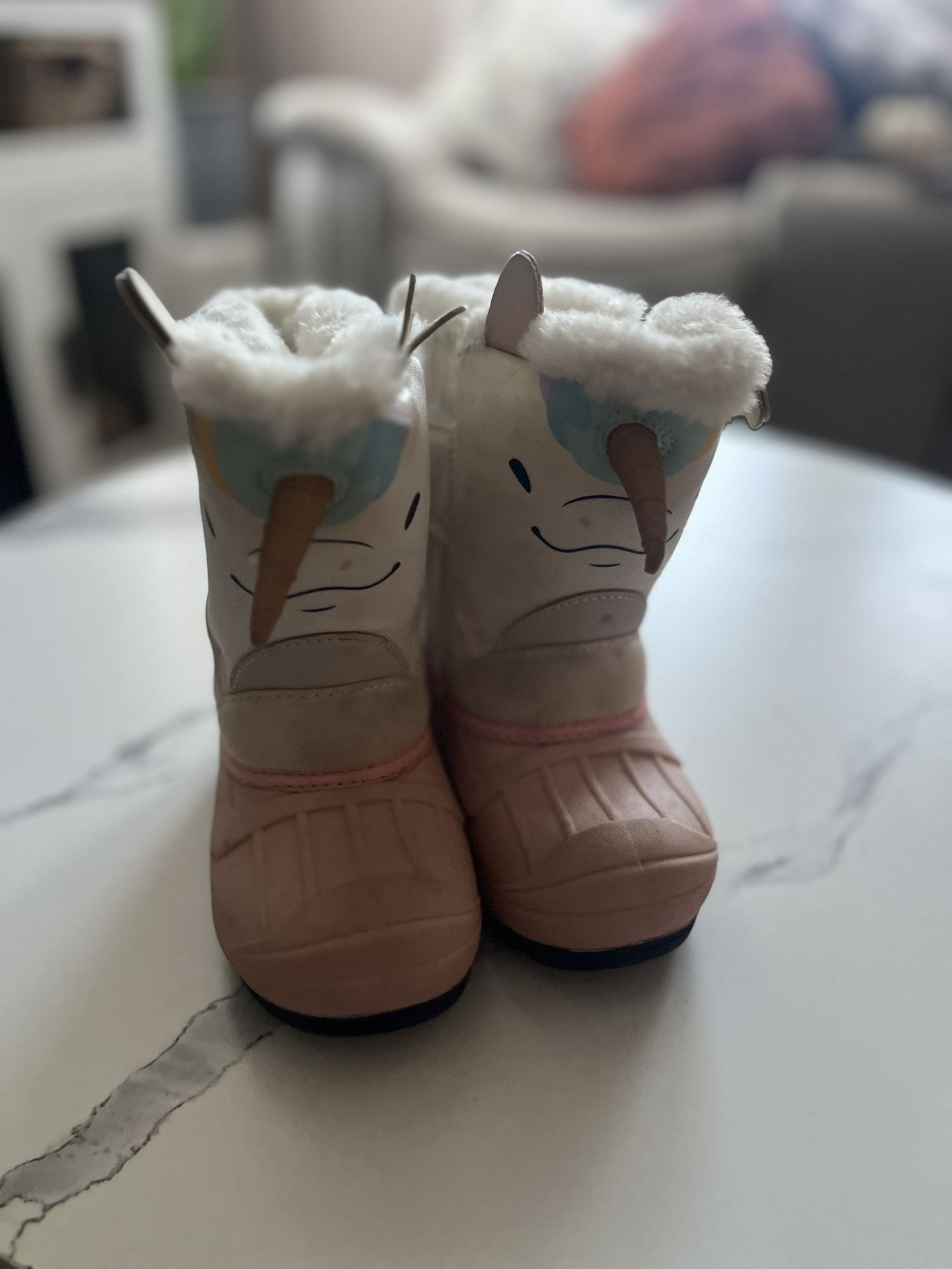 Cat &jack Snow Boots For Little Girls Size 8c