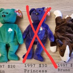 Beanie Babies Lot/Sold Separately (5th Generation-1997)
