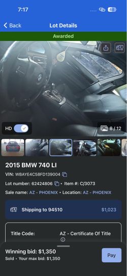 2015 BMW 740Li