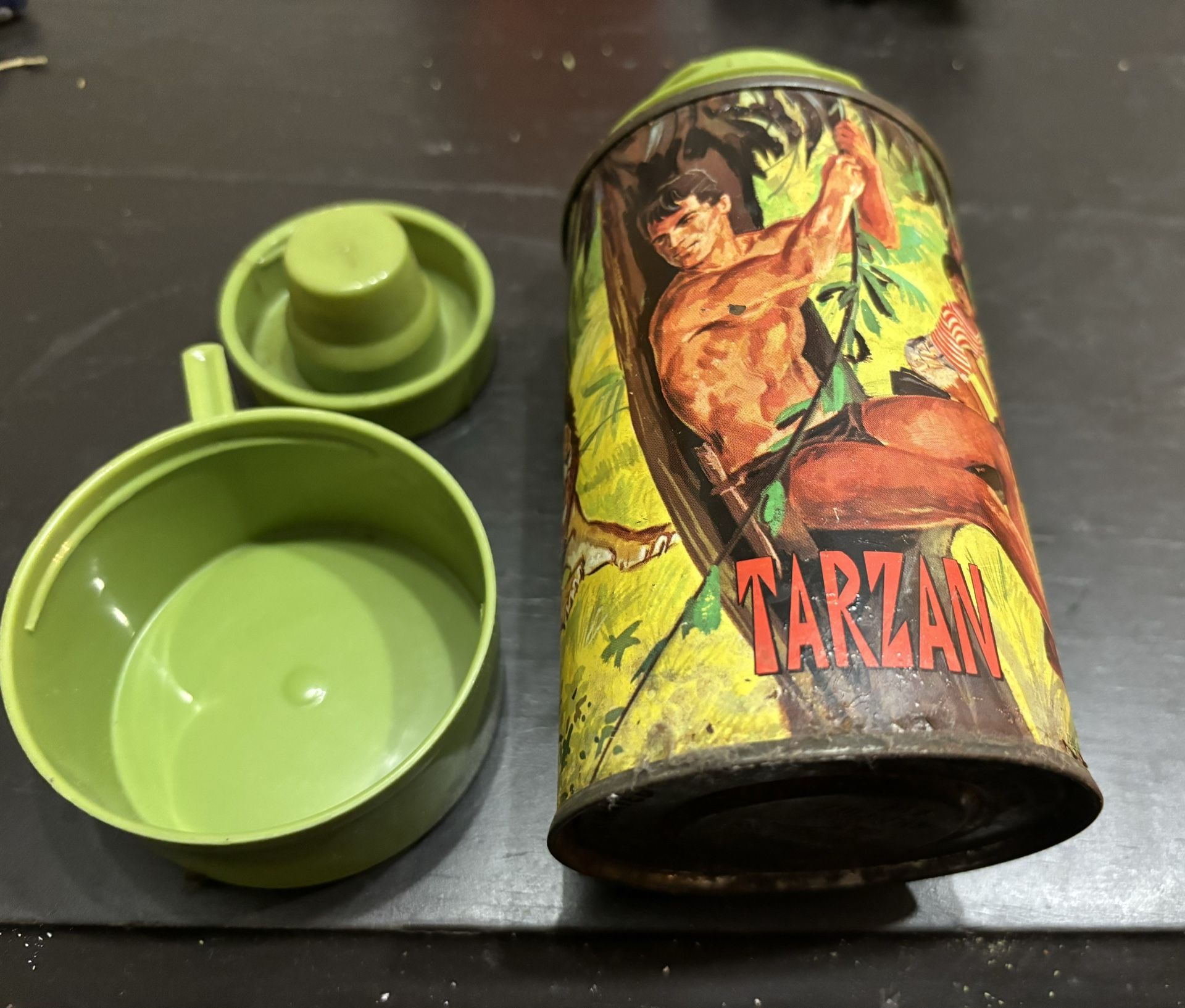 Vintage 1966 Tarzan Thermos By Alladdim