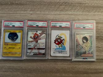 4 PSA Pokemon slabs