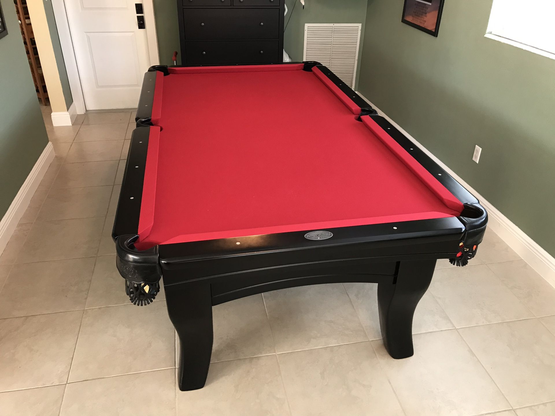 Lightly Used Berner 8ft “South Beach” Pool Table - PRICE DROP!!!