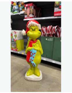 Grinch Christmas Outdoor Lawn Statue