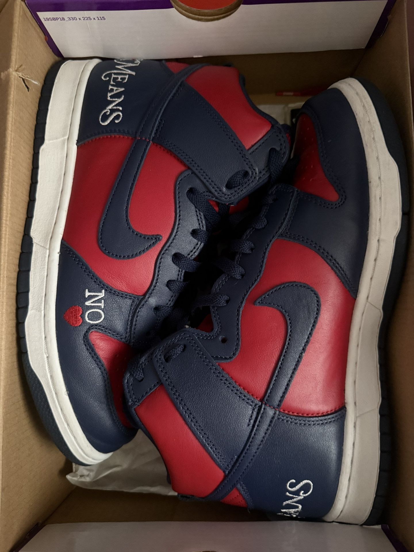 Nike SB Dunk High Supreme By Any Means Navy
