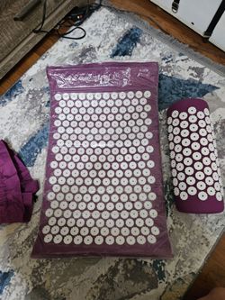 DoSense Pro Acupressure Mat and Pillow Massage Set Purple and White