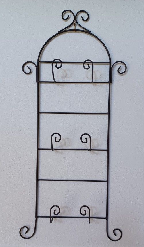 3 tier vertical wall display rack for collector plates