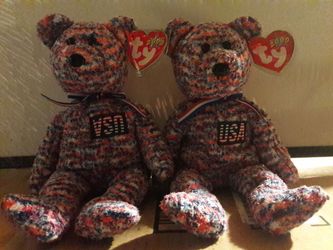 Set Of Rare Upside Down USA Beanie Babies Negotiable