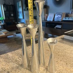 Nambe 6046 Candle Holders Set Of 4 