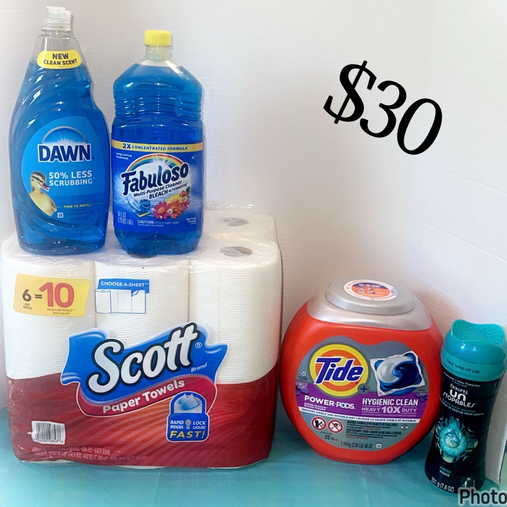 Tide Downy scott fabuloso dawn everything for $30