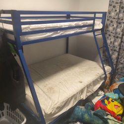 Blue Metal Bunk Bed