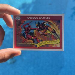 1990 Marvel Famous Battles Daredevil vs. Wolverine #109 🥷🩸