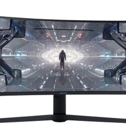 Samsung Odyssey G9 49-inch Curved 1440P Dual QHD 240Hz 1ms QLED Gaming Monitor with DisplayPort, HDMI, USB Hub - (C49G97TSSN)