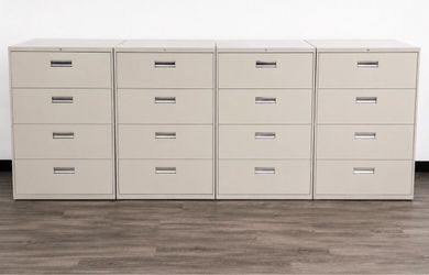 HON Brigade 800 Series Commercial 4-Drawer Lateral File Cabinet | Letter/Legal