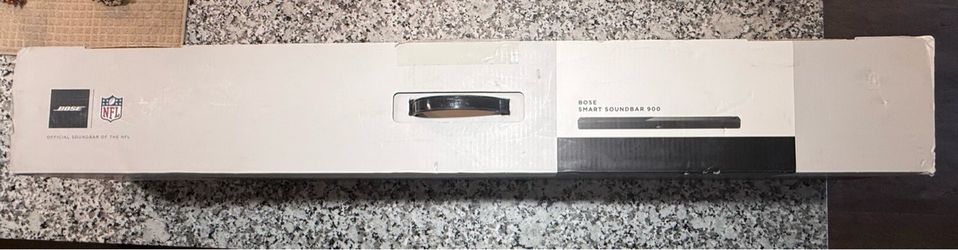 Bose Smart Soundbar 900 + Bass Module 700 + ADAPTiQ – Complete System. Still in original packing.
