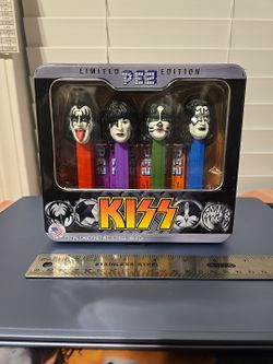 KISS Pez Dispenser Tin Can Collectible
