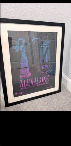 Framed Retrofit Alexalone Deadharrie Concert Poster