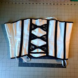 Black And White Corset Bustiers Size Small