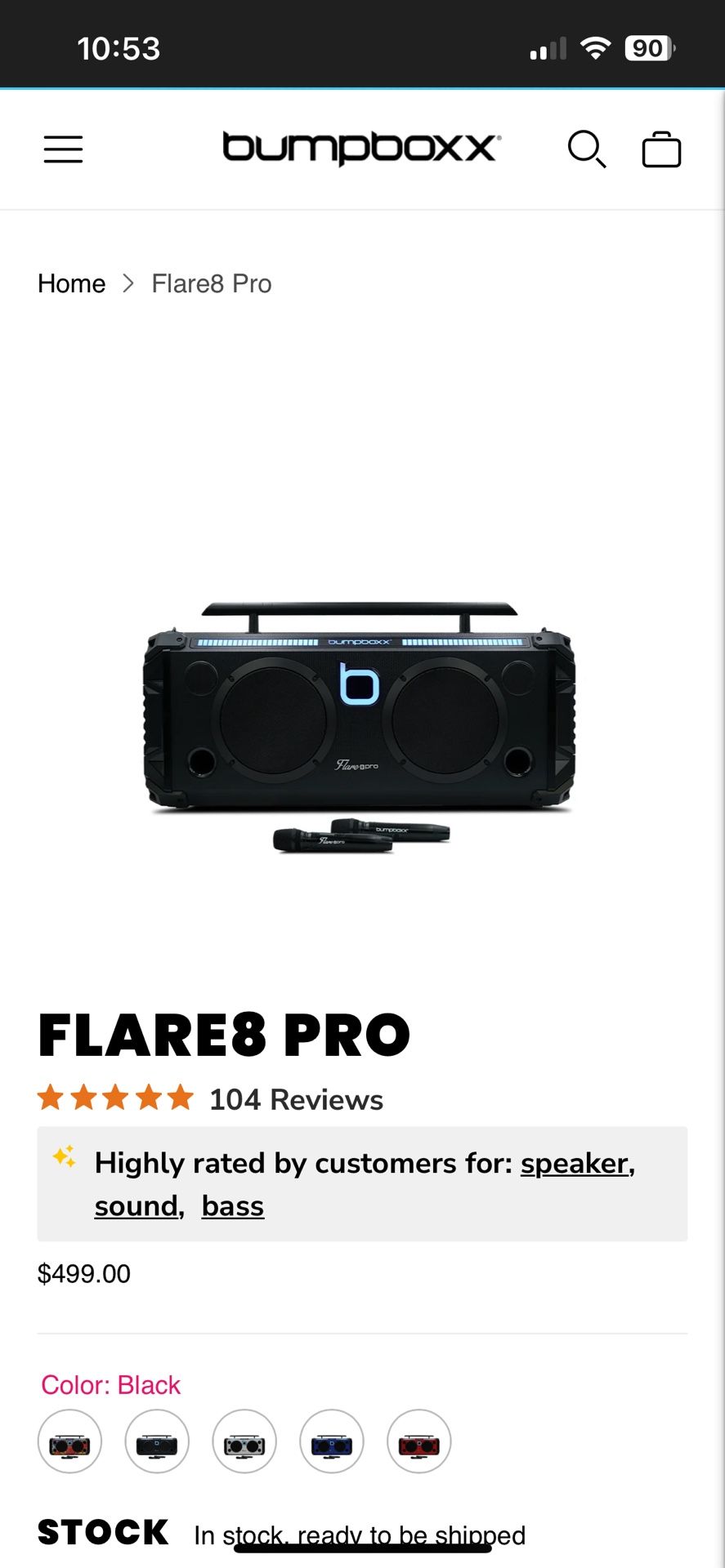 BUMPBOXXX FLARE 8 PRO