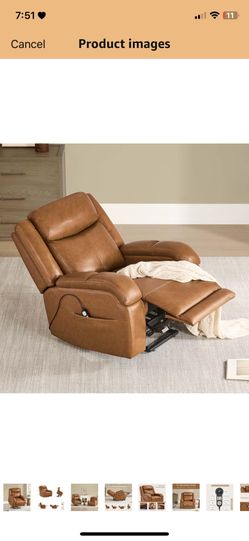 $500 Leather Powerlift Recliner w/ Massage Feature