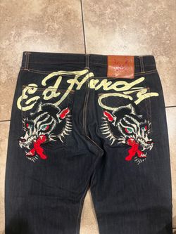 Vintage Ed Hardy Dark Wash Denim Jeans