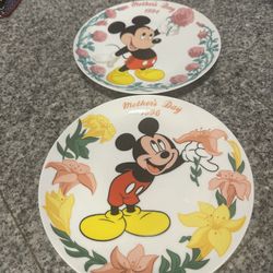 Two Mickey’s Happy Mother’s Day Collector Plates