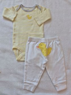 Baby Boy Long Sleeve Onsie and matching pants, Size  3 months