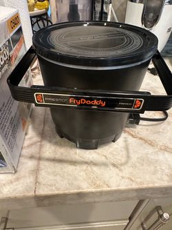 Presto FryDaddy Electric Deep Fryer Model 05420 Black w/ Original Box – Used Once
