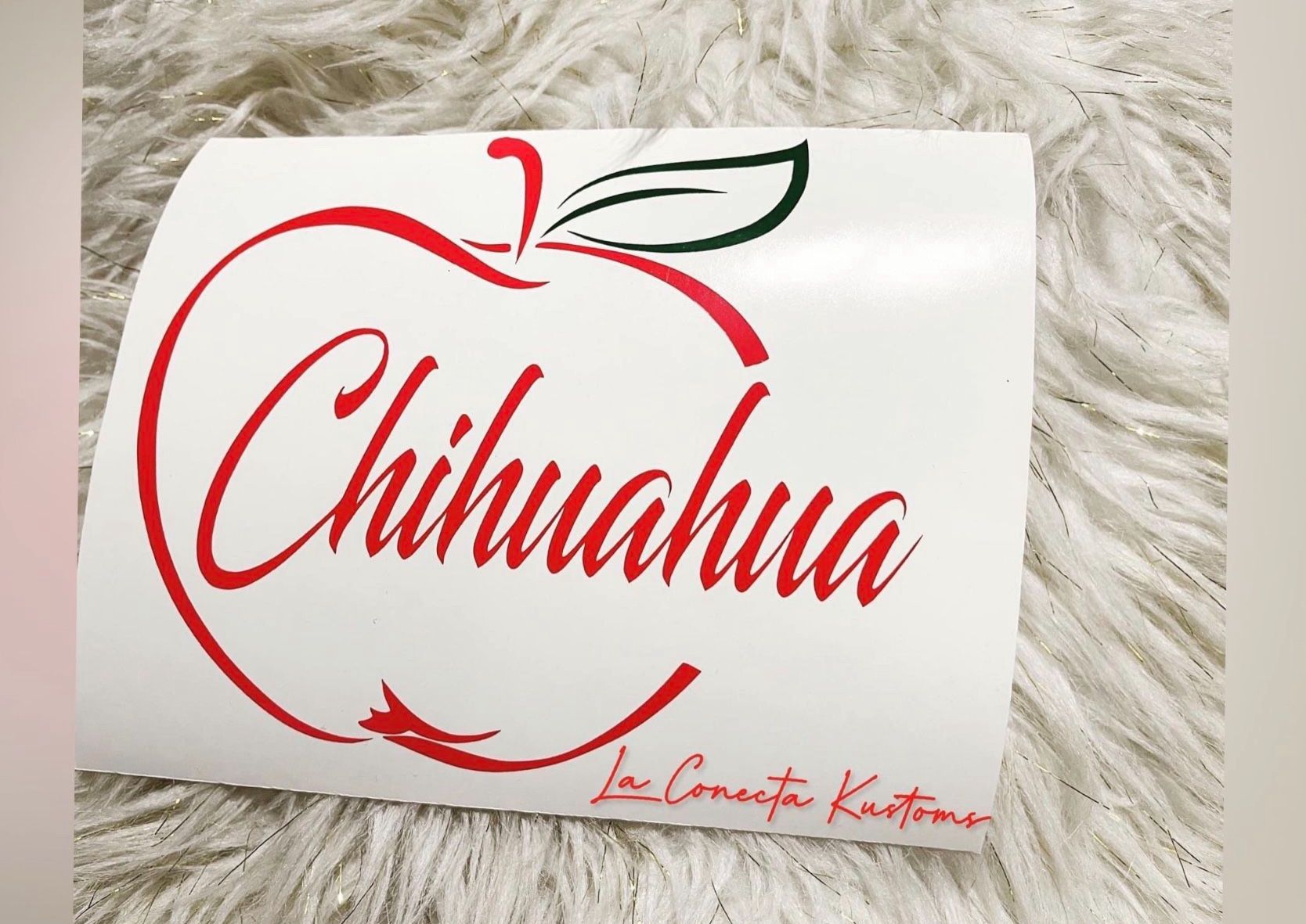 Chihuahua Custom Manzanita Vinyl Sticker Decal