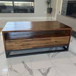 Coffee Table With Storage Drawer