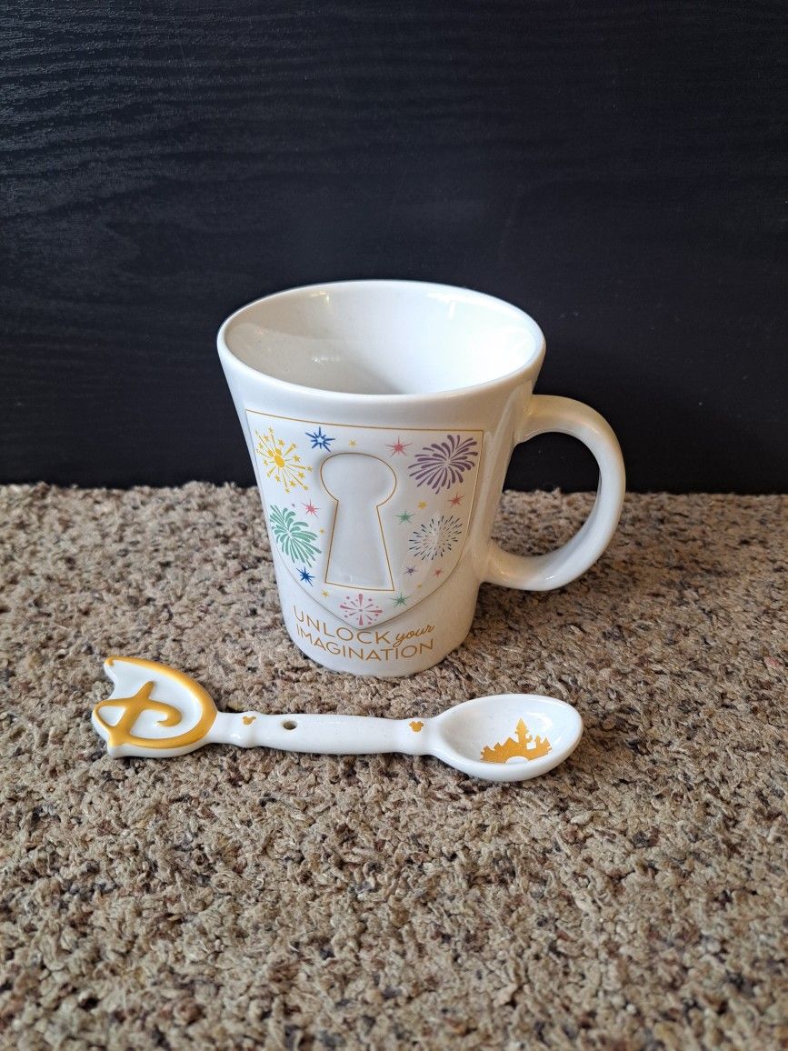 Cute Disney Mug And Spoon
