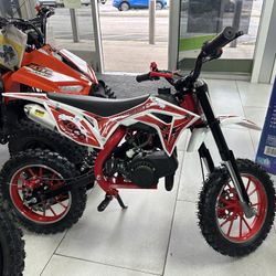 49CC Kid’s Dirt Bike Brand New! Finance For $50 Down Payment!!