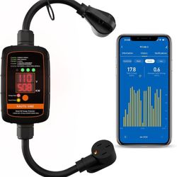 P2 WiFi Smart RV Surge Protector 50Amp EPO, KWH Usage Meter, App Control, Voltage Protection, Auto-Reconnection, Built-in Buzzer, Replaceable Module 1