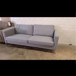 New Modern Sofa Light Gray Color See Pictures For Dimensions 