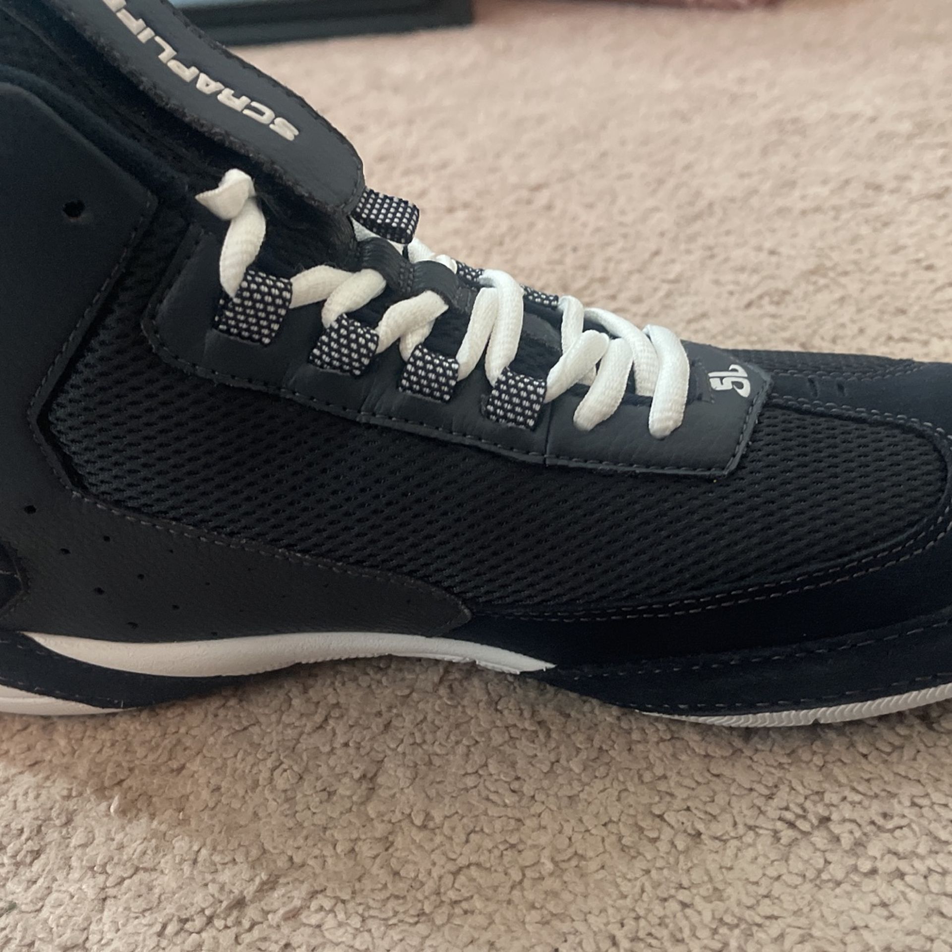 Navy Blue Scrap Life Wrestling Shoes Size 9 & 9.5