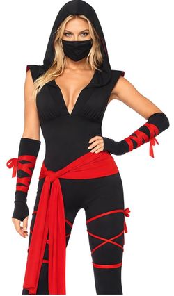 Leg Avenue Women's 4 Pc Ninja Halloween Costume