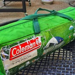 Green TENT - Coleman 3 Person